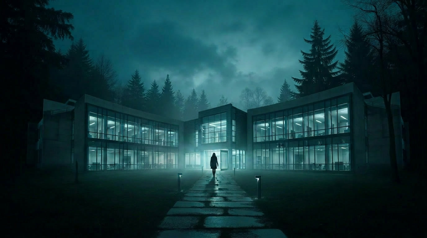 The remote SUNDIAL research facility at night